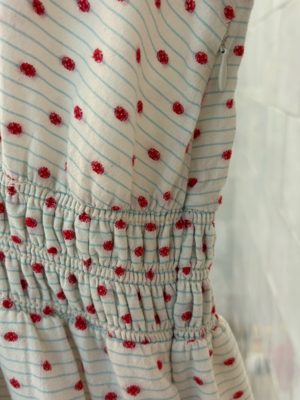 GUC HUNTER BELL Ellison Dress. Off White/Red Dots. Size XL. Retail price $395. - Picture 7 of 7